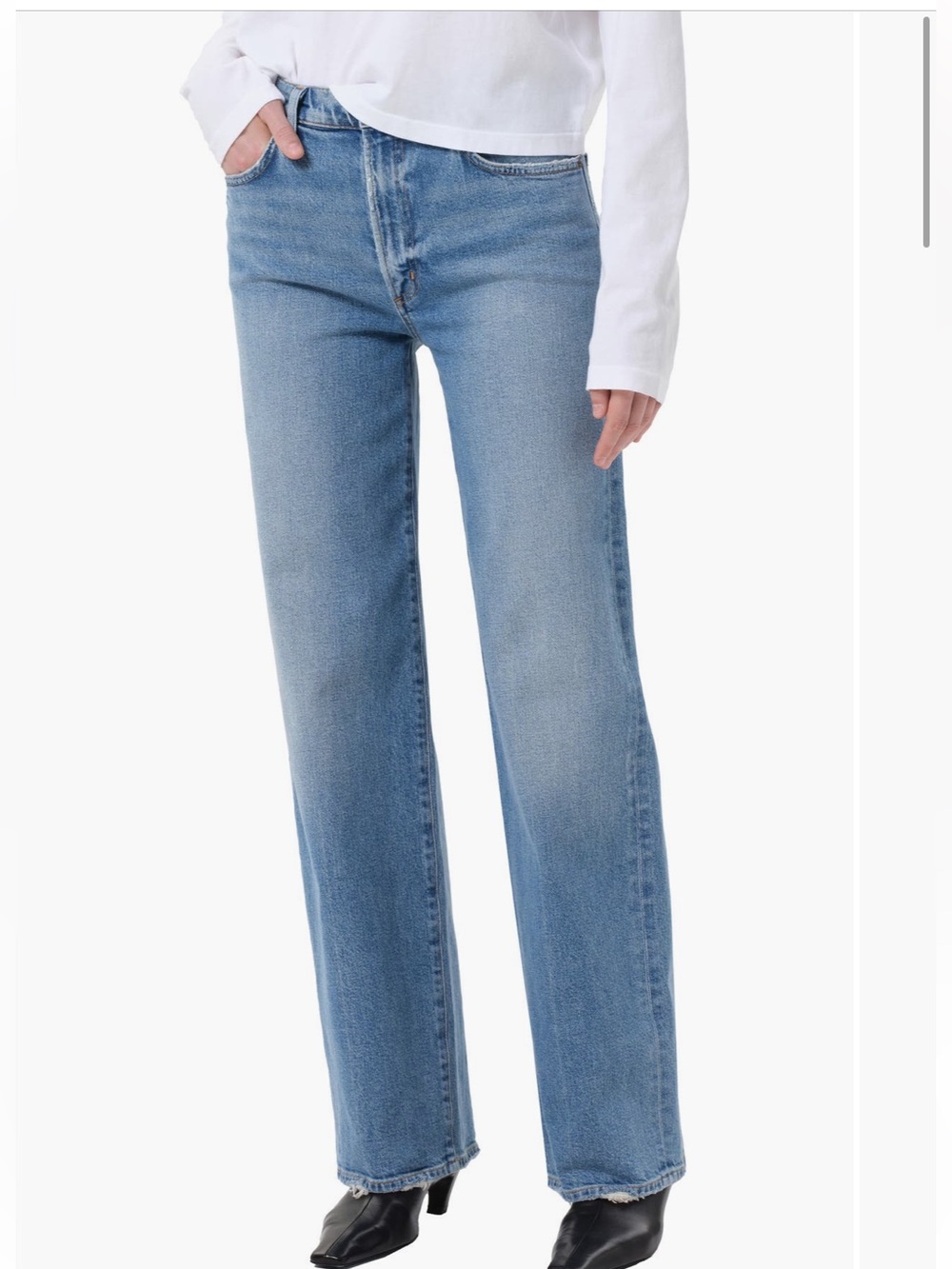 nwt agolde harper relaxed straight leg jean